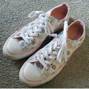 Converse Size 8 Polka Dots Shoes